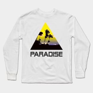 PARADISE ISLAND TSHIRT - MINIMALIST Long Sleeve T-Shirt